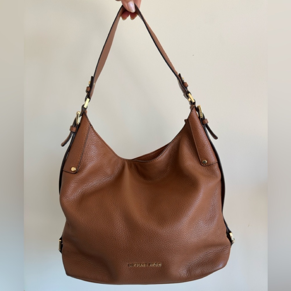 MICHAEL Michael Kors Tan Leather Hobo Bag